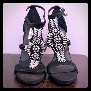 Jewel accented high heel